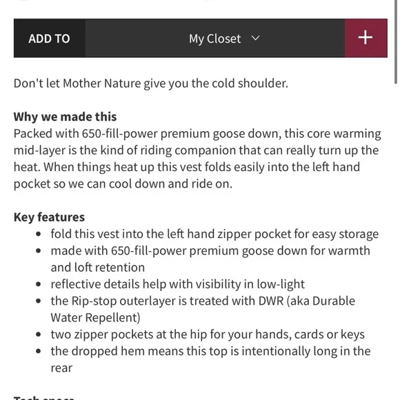 Lululemon Ride On Quilted vest - Picture 5 of 10